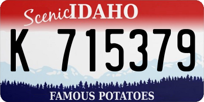 ID license plate K715379