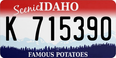 ID license plate K715390