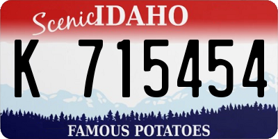 ID license plate K715454