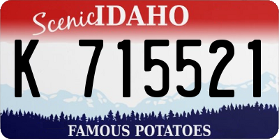 ID license plate K715521