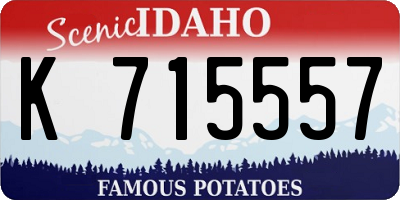 ID license plate K715557