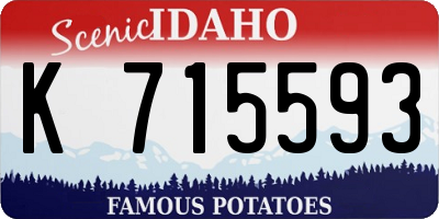 ID license plate K715593
