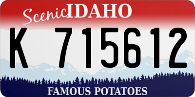 ID license plate K715612