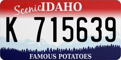 ID license plate K715639