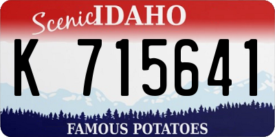 ID license plate K715641