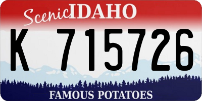 ID license plate K715726