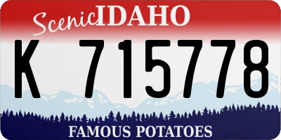 ID license plate K715778