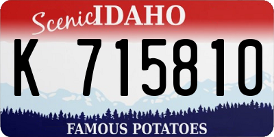 ID license plate K715810