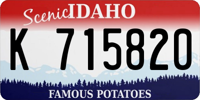 ID license plate K715820