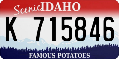 ID license plate K715846