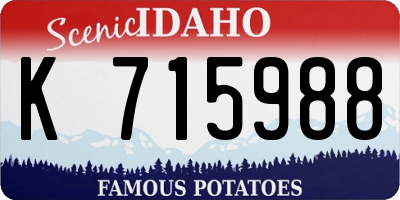 ID license plate K715988