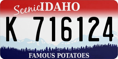 ID license plate K716124