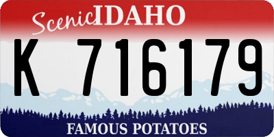 ID license plate K716179