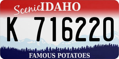 ID license plate K716220