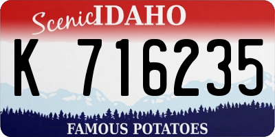 ID license plate K716235