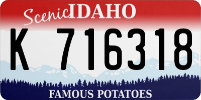 ID license plate K716318