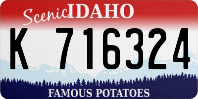 ID license plate K716324
