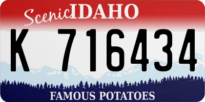 ID license plate K716434