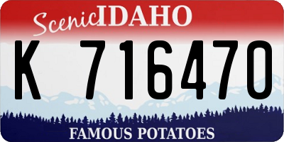 ID license plate K716470