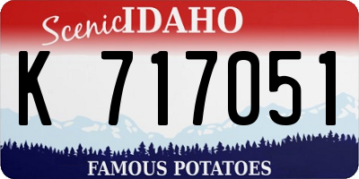 ID license plate K717051