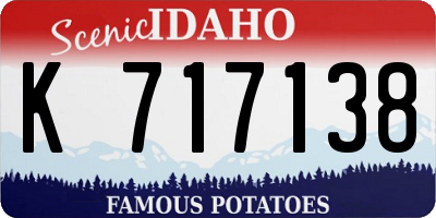 ID license plate K717138