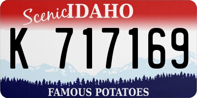 ID license plate K717169