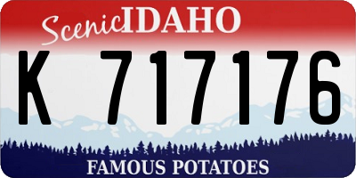 ID license plate K717176
