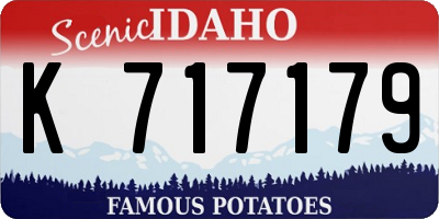 ID license plate K717179