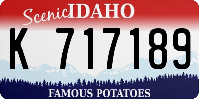 ID license plate K717189