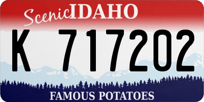 ID license plate K717202