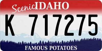 ID license plate K717275