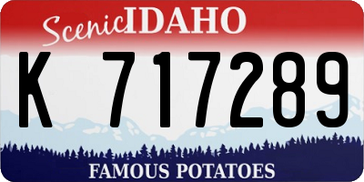 ID license plate K717289