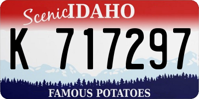 ID license plate K717297