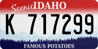 ID license plate K717299