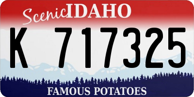 ID license plate K717325