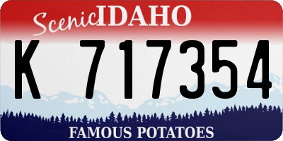 ID license plate K717354