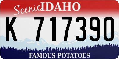 ID license plate K717390