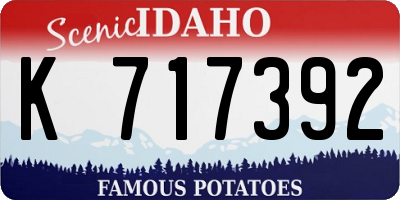 ID license plate K717392