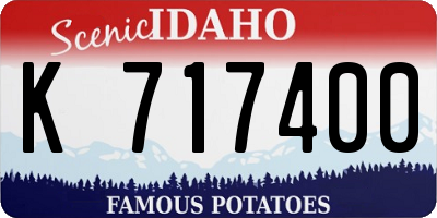 ID license plate K717400