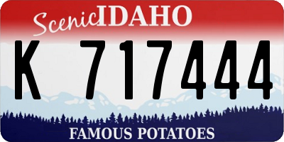 ID license plate K717444