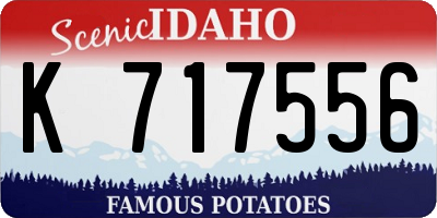 ID license plate K717556