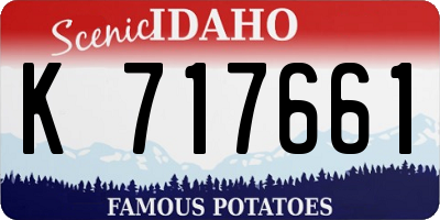ID license plate K717661