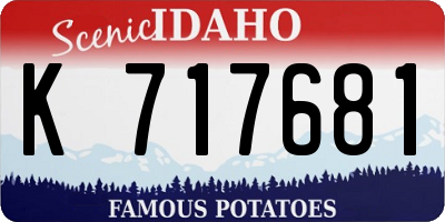 ID license plate K717681