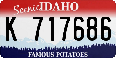 ID license plate K717686