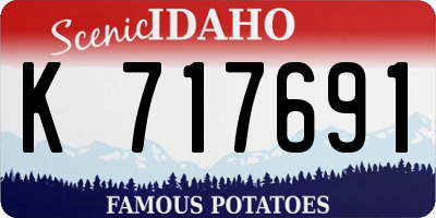 ID license plate K717691