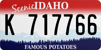 ID license plate K717766