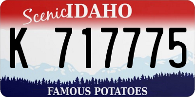 ID license plate K717775