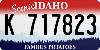 ID license plate K717823