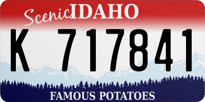 ID license plate K717841