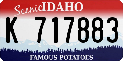 ID license plate K717883